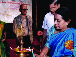 Dr. Shubha Narayan,Chief Guest, Lightening Lam of the Inaugural Programme of the Two Days National Conference, 1st & 2nd March 2019