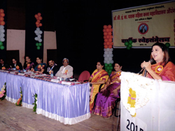 marathi actress nivedita saraf @ annual gathering 2014-15