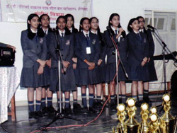 student performance in song competition conducted by dept 2018-19